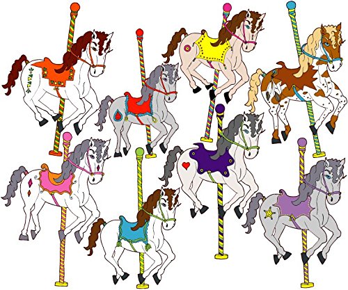 Carousel Horses Wall Decals