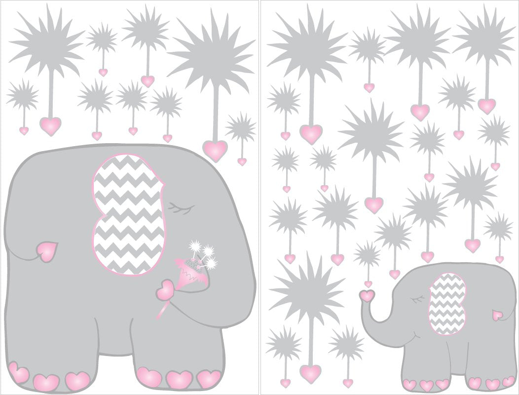 Dandelions and Elephant Wall Decals