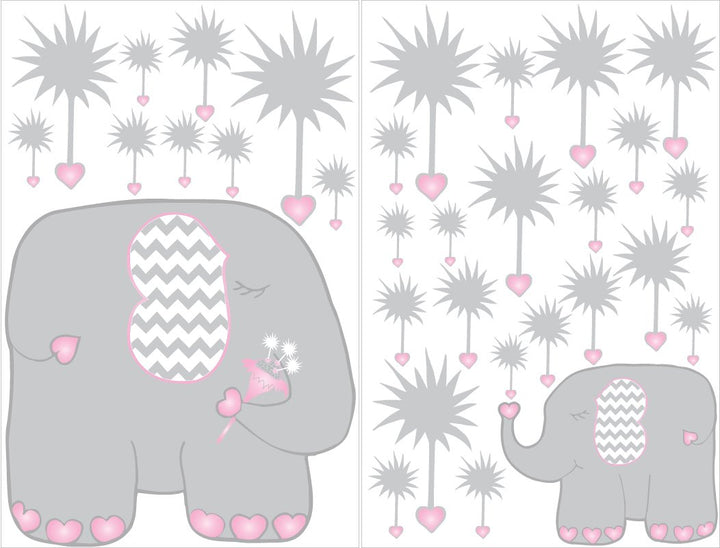 Dandelions and Elephant Wall Decals