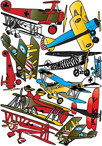 Vintage Airplane Wall Decals