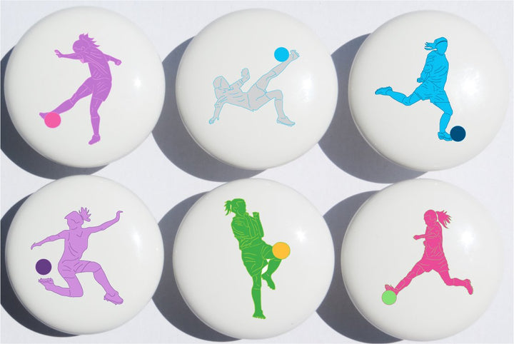 Girls Soccer Drawer Pulls