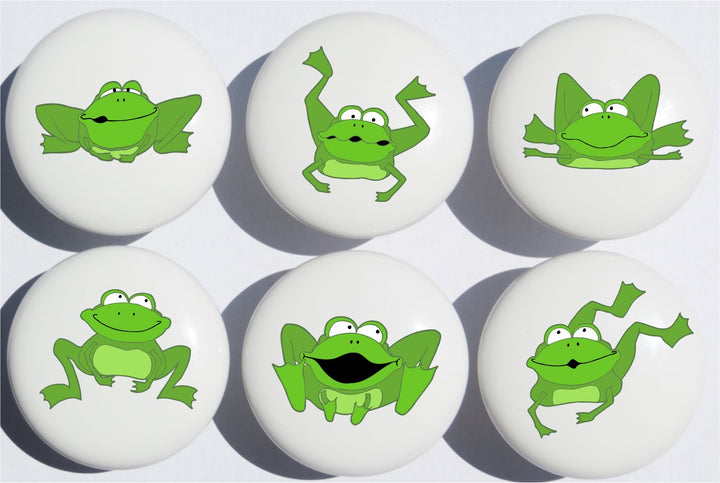 Green Frog Drawer Pulls