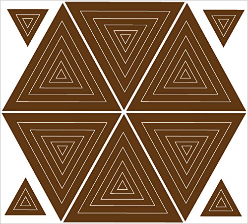 Retro Mod Triangle Wall Decals