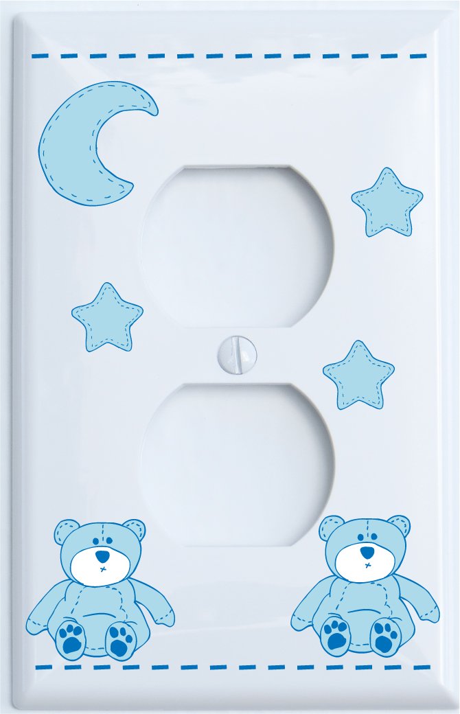 Teddy Bear Light Switch Cover Plate and Outlet Covers