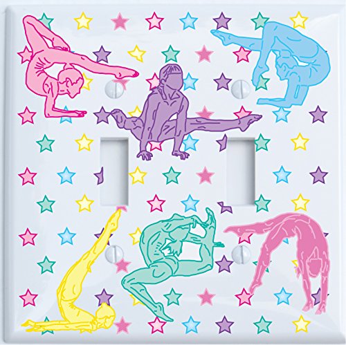 Gymnastic Light Switch Plates and Outlet Covers / Dance Gymnastic Wall Decor