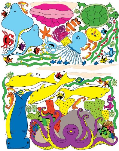 Giant Under Sea Mural Wall Decals