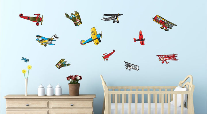 Vintage Airplane Wall Decals