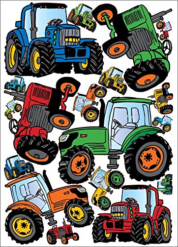 Tractor Wall Decals Multicolored Tractors