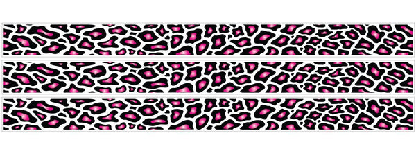 Leopard Print Hot Pink Black and White Wall Borders / Wall Decals / Stickers