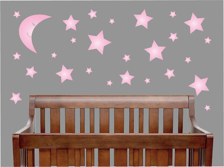 Moon and Star Wall Decals