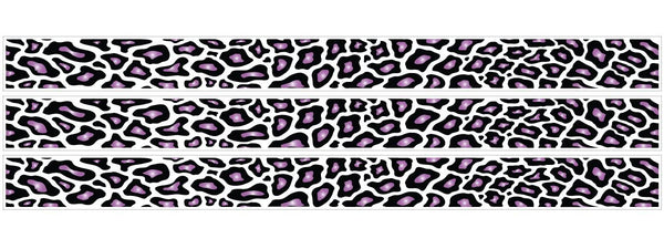 Purple Black and White Leopard Print Wall Borders/Wall Decals/Stickers
