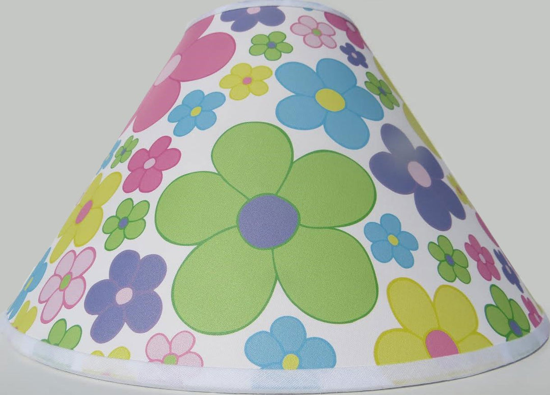 Pastel Daisy Flower Lamp Shade Pastel Floral Lampshade Girls Nursery Decor