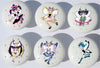 Fairy Drawer Pulls / Fairy Nursery Decor Ceramic Drawer Knobs, 6 Set