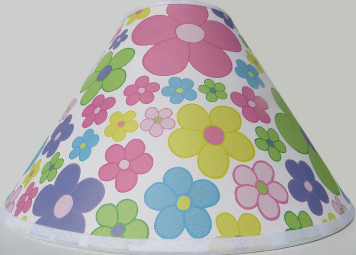 Pastel Daisy Flower Lamp Shade Pastel Floral Lampshade Girls Nursery Decor