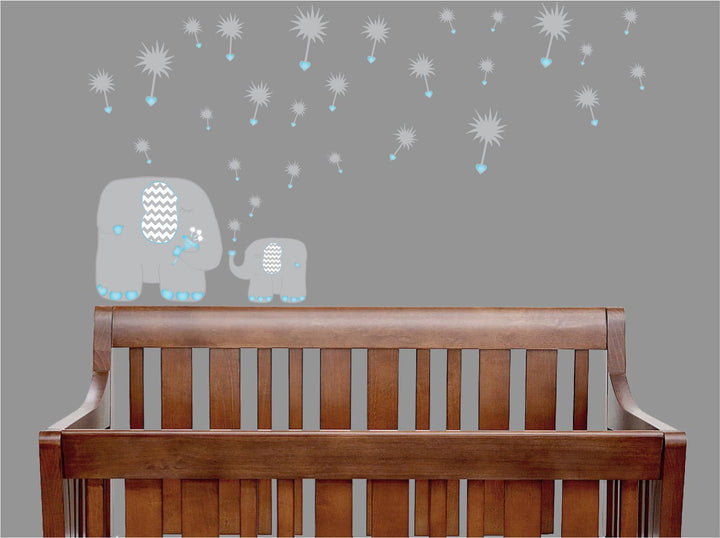 Dandelions and Elephant Wall Decals