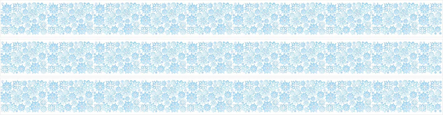 Blue Snowflake Border/Wall Decals/Snowflake Wall Decor