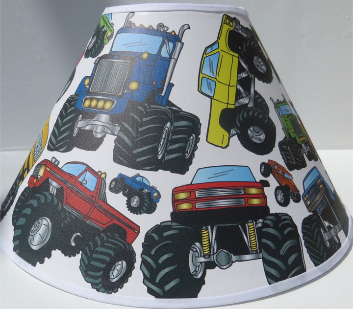Monster Truck Lamp Shade | Boys Monster Truck Room Decor