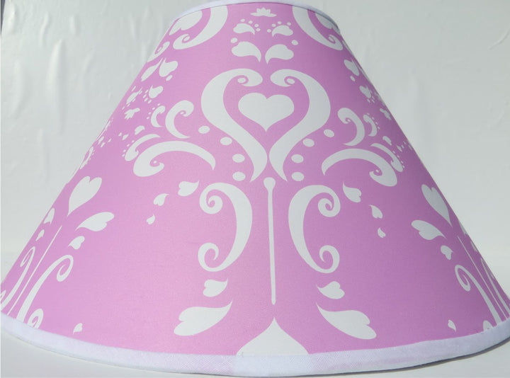 Pink Damask Lamp Shade / Childrens Lampshade Nursery Decor