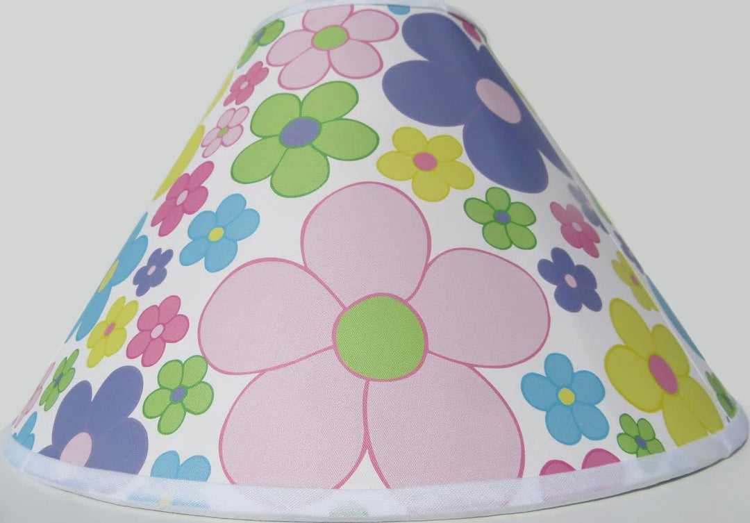 Pastel Daisy Flower Lamp Shade Pastel Floral Lampshade Girls Nursery Decor