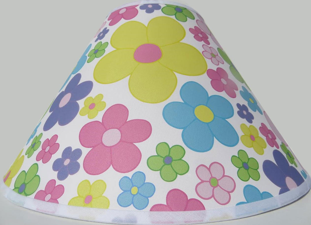 Pastel Daisy Flower Lamp Shade Pastel Floral Lampshade Girls Nursery Decor