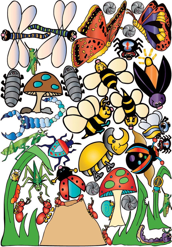 Bugs and Insect Wall Stickers Decals