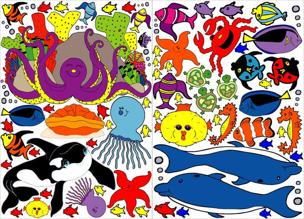 Under the Sea Wall Decals/Under Water Wall Decor/Under Sea Creatures