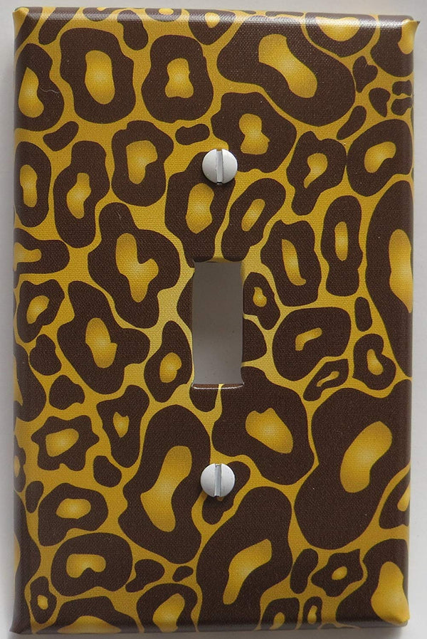 Presto Wall Decals Leopard Print Light Switch Plate Cover