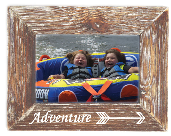 Adventure Farmhouse Natural Wood Picture Frame