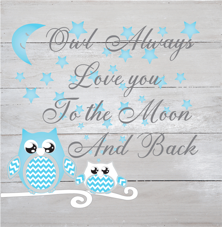 Owl Moon and Stars Natural Wall Hanging Wall Hanging