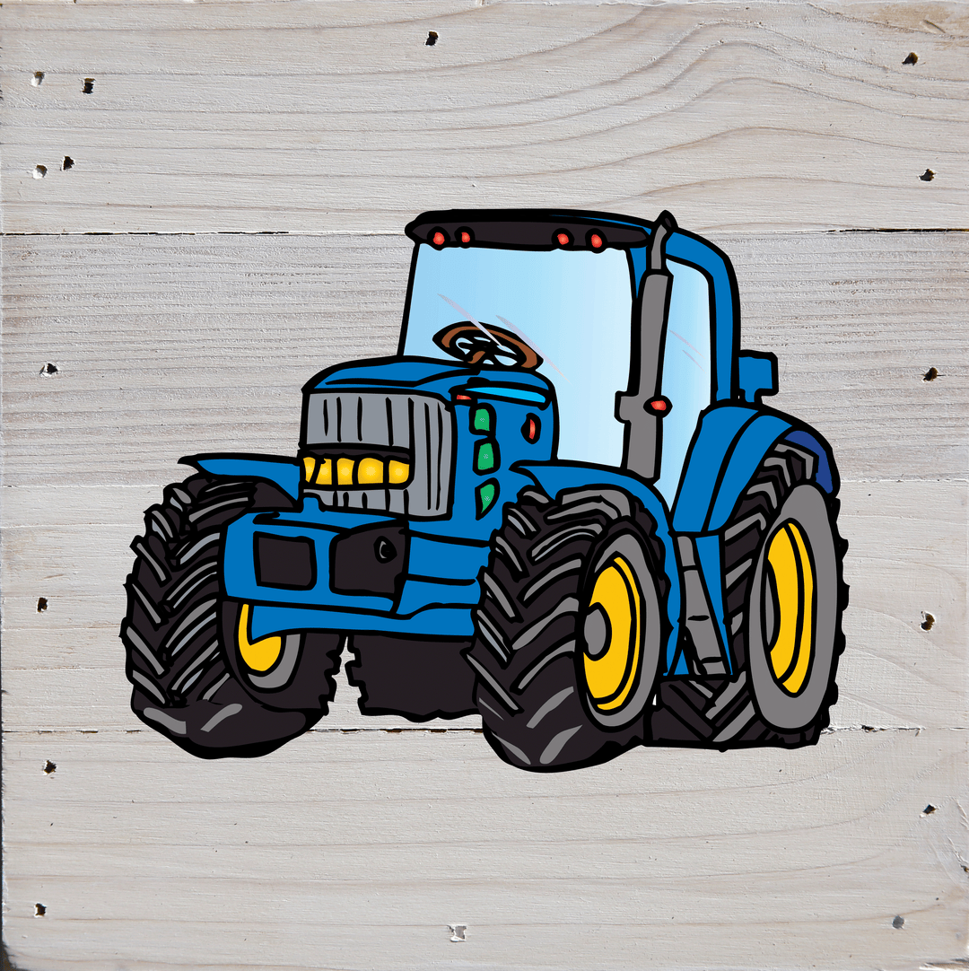 Tractor Art Print Natural Wall Hanging