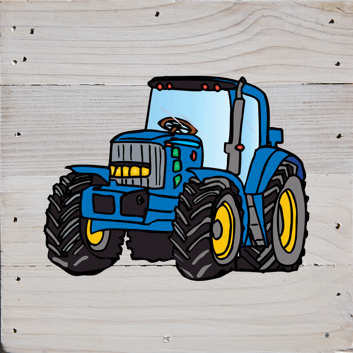 Tractor Art Print Natural Wall Hanging