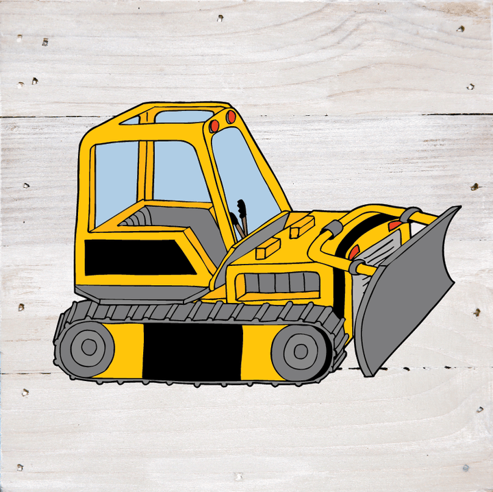 Construction Trucks Art Print Wall Hanging