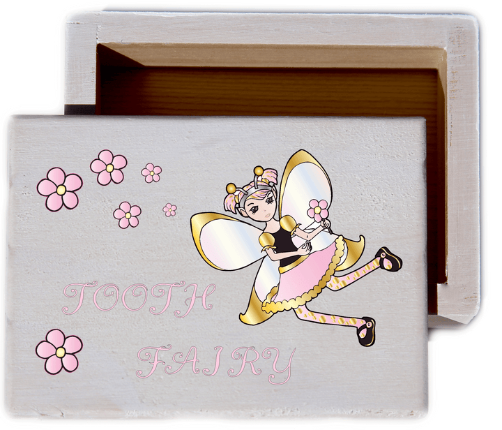 Girl's Tooth Fairy Keepsake Collectible Box - prestochangodecor