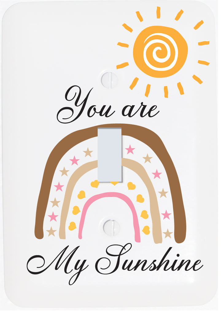 You Are My Sunshine Rainbow Light Switch Cover Plates