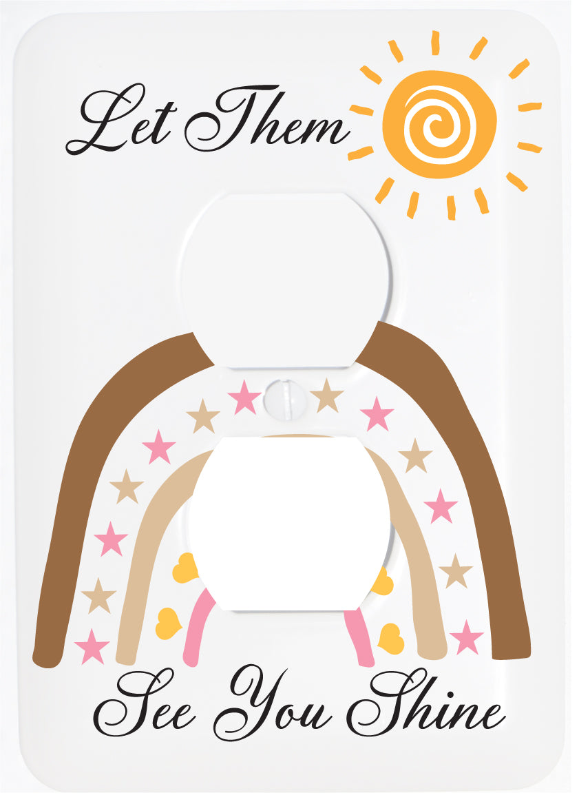 You Are My Sunshine Rainbow Light Switch Cover Plates