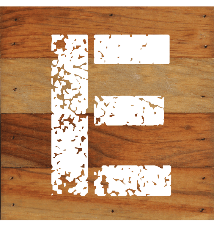 ABC Letter Monogram Natural Wall Hanging