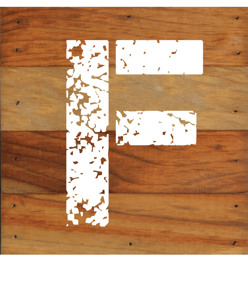 ABC Letter Monogram Natural Wall Hanging
