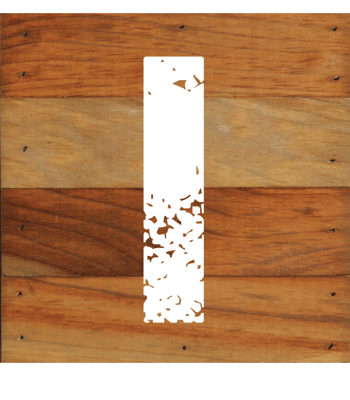 ABC Letter Monogram Natural Wall Hanging