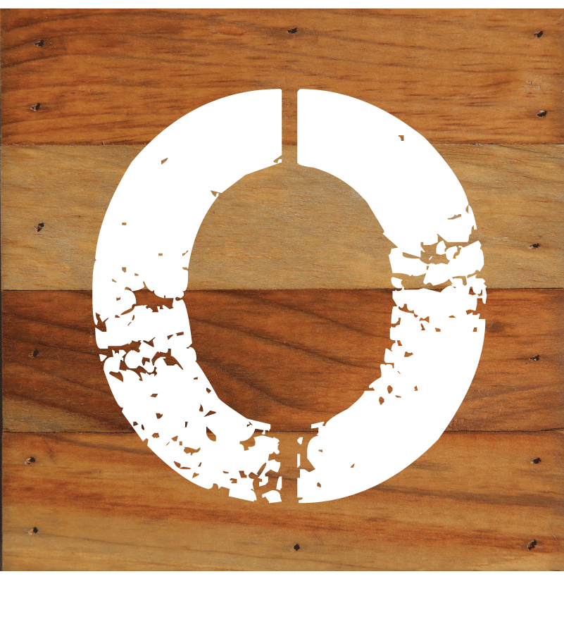 ABC Letter Monogram Natural Wall Hanging