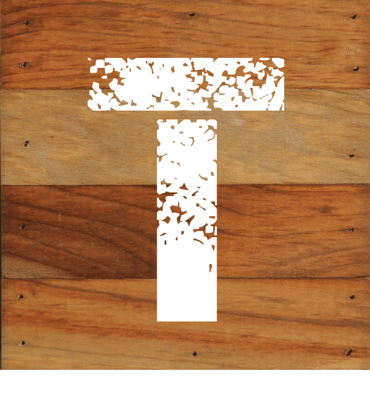 ABC Letter Monogram Natural Wall Hanging