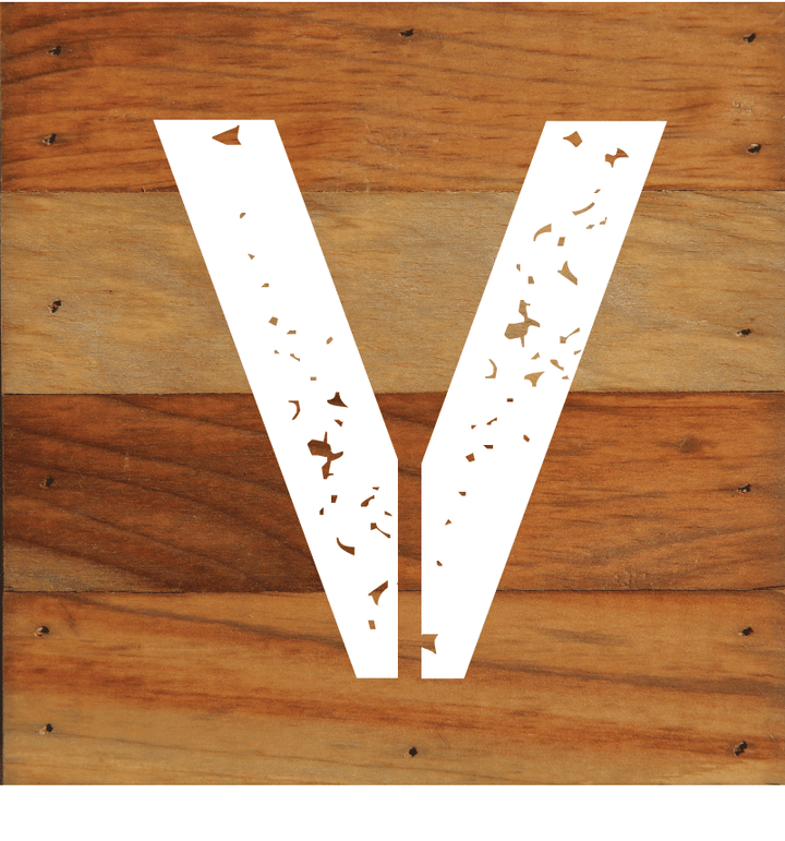 ABC Letter Monogram Natural Wall Hanging