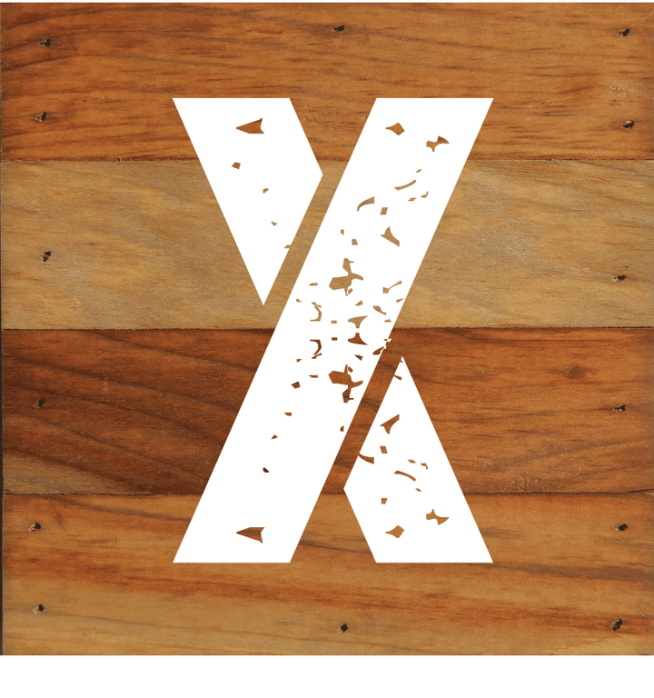 ABC Letter Monogram Natural Wall Hanging