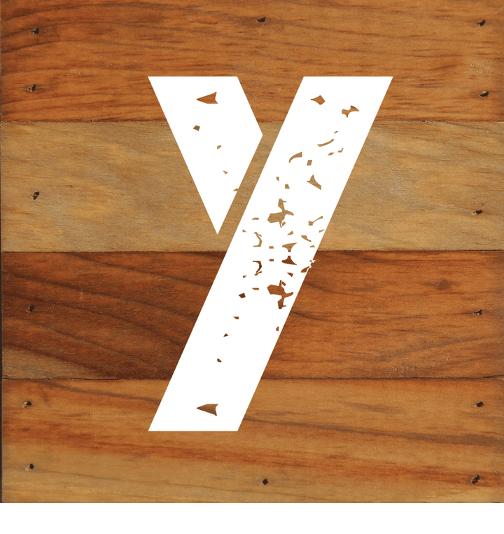 ABC Letter Monogram Natural Wall Hanging