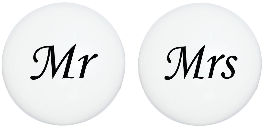 Mr and Mrs Ceramic Drawer Knob Pulls