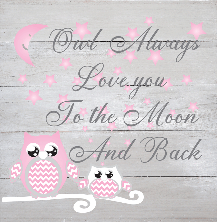 Owl Moon and Stars Natural Wall Hanging Wall Hanging
