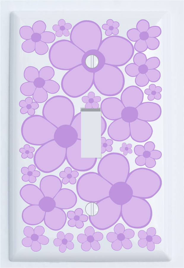 Daisy Flower Light Switch Cover Stickers Covers