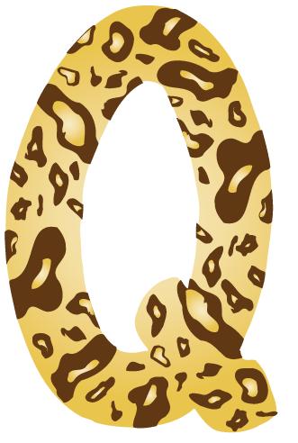 10in. Brown Leopard Animal Print Letter Decals Stickers from A to Z
