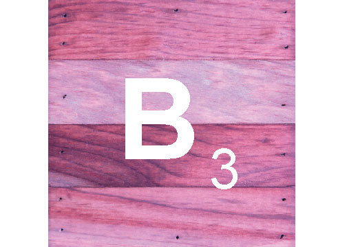 Scrabble Inspired ABC Letter Natural Wall Hanging