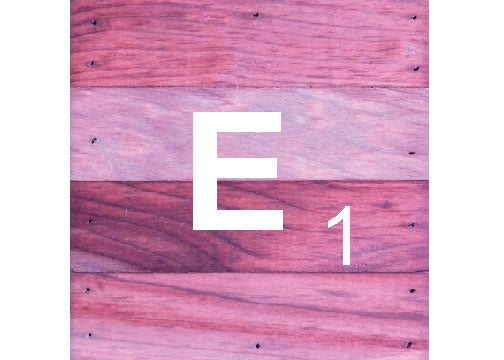 Scrabble Inspired ABC Letter Natural Wall Hanging