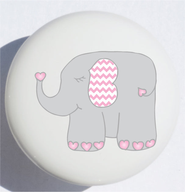 Single Ceramic Jungle Safari Drawer Knob Pulls, Choice of Several African Wildlife Animal Designs